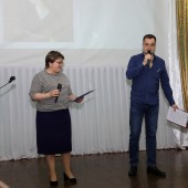 Ведущие встречу Ольга Гилёва и Владислав Сушков