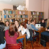 Студенты КЭМТ на интерактивной игре «Жизнь и творчество И. С. Тургенева» в центральной библиотеке