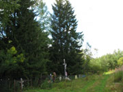 Католический крест («Польский крест») на кладбище «Заовражье».| Фото О. Анисимовой. 2014 г.