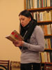 Стихи В. Некрасова читает представительница молодёжного поэтического клуба «Альфа Лиры»