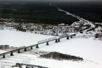 Железнодорожный мост через Малую Северную Двину.